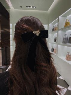 prada ribbon hair|Prada hair accessories.